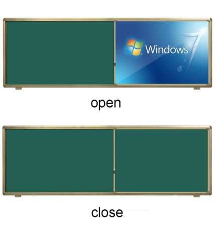 sliding chalkboard